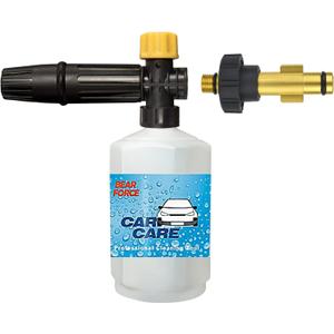 BEARFORCE Electric Pressure Washer DIY Foam Cannon with Connector, Power Washer Adjustable Snow Foam Lance 0.6L Bottle, Compatible with Sun Joe & Some of AR Blue Clean