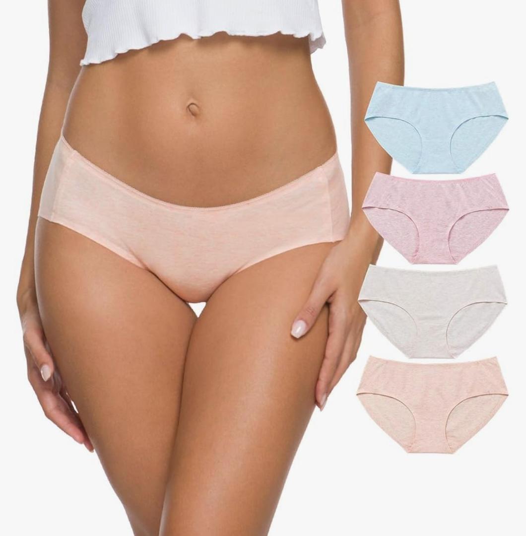 Wealurre Cotton Bikini Women's Breathable Panties Seamless Comfort Underwear S