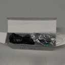 Netzu 3-in-1 Digital Clocks for Living Room with Temperature, Date & Time Display - 4 Levels Birghtness, 3 Volumes, Small & Compact Plug-in Alarm Clock for Bedroom, Office (Black)