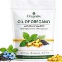 Oil of Oregano with Black Seed Oil Softgels: 2 in 1 Immune Support Oregano Oil Supplement with Ultra-High Potency Oregano Leaf Extract, 165mg Carvacrol & Thymoquinone, 180 Capsules