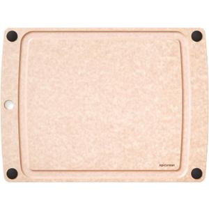 Epicurean All-In-One Cutting Board with Non-Slip Feet and Juice Groove, 17.5"  13", Natural/Black