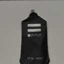 FITLY Soft Flask - 12 oz (350 ml) - Shrink As You Drink Soft Water Bottle for Hydration Pack - Folding Water Bottle Ideal for Running, Hiking, Cycling, Climbing & Rigorous Activity (F3B) (Black)