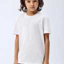 Brix Boys Short Sleeve Tees - 100% Cotton Crewneck Tagless Shirts, 8