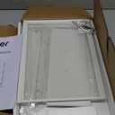 HOOBRO Tall Side Table, 3-Tier Telephone End Table with Adjustable Mesh Shelves, Small Entryway Table with Storage, Small Nightstand for Living Room, Bedroom, Hallway, Office, White WW01DH01G1