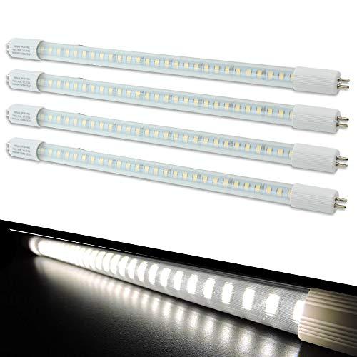 Leisure LED 4-Pack RV Light Bulb LED T5, 12" Florescent Tube Replacement, 400 Lumen (Natural White 4-Pack)