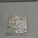 Waydress 26 Piece Rhinestone Iron on Patch A to Z Letter Appliques Adhesive White Pink Colorful Pearl Bling Patch Glitter Alphabet Embellishments for DIY Craft Supplies(Solid White)