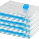 Vacuum Storage Bags, Works with Any Vacuum Cleaner,to Store Clothes and beddings,Could Save Your Space,dust-Free,Keep Away from Moisture (Medium 4 (80X60) CM)
