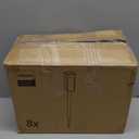 Philips 8 Packs Solar Pathway Lights Outdoor, Glass Metal Led Garden Landscape Lightings, 3000K Warm White, Waterproof for Decor Yard, Walkway, Patio, Driveway, Lawn