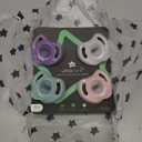 Tommee Tippee Ultra-Light Silicone Pacifier, 0-6 Months, Symmetrical One-Piece Design, BPA-Free Silicone Binkies, Pink/Purple/Green, Pack of 4