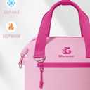 GLORIEROO Pastel Lunch Box Women | Insulated Waterproof Leakproof Lunch Bag Cooler | Adjustable Strap | BPA-Free