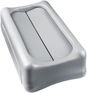Rubbermaid Commercial Products SLIM JIM Swing Lid for Use with 16/23 GAL Vented Slim Jim Containers, for Kitchens/Classrooms/Offices/Back of House, Black