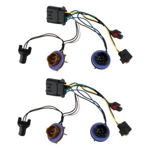 2PCS 15950809 Headlight Headlamp Wiring Harness Compatible with Chevy for Chevrolet Tahoe Suburban 1500 2500 Avalanche 2007-2014 GM SUV Replaces 15782377