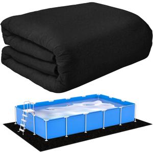11 x 7.5ft Rectangular Pool Liner Pad for Above Ground Swimming Pools,Heavy Duty Pool Ground Mat Under Pool Pad,Pools Bottom Liner Protector to Prevent Puncture and Extend Liner Life