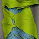 Dog Raincoat Reversible, Single Side Slicker Poncho Adjustable Waterproof Dog Rain Jacket with Leash Hole/Reflective Stripe Hooded Snowproof Windproof Clothes for Small to 3X-Large Dogs, 3XL (Neon Green)