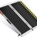 VNN Portable Wheelchair Ramp 3FT, Non-Slip Aluminum Material Handling Ramps for Wheelchairs for Home, Handicap Wheelchair Ramps for Home Steps, Aluminum Loading Ramps for Home, Doorways, Curbs (3FT (Usable height 3-9 inch))