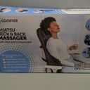 COMFIER Back Massager for Pain Relief Deep Tissue, Shiatsu Neck and Back Massager with Heat, Rolling & Compression Massage Chair Pad for Office Chair, Full Body Massage Chair Gift for Mom Dad (Gray)