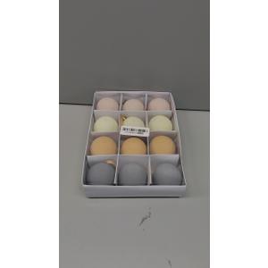 12 Pcs Christmas Velvet Balls Ornaments, 3.15 Inch Flocked Christmas Tree Hanging Balls, Shatterproof Plastic Xmas Decorative Hanging Ornaments, for C-hristmas Tree Home Party Wreath Decorations