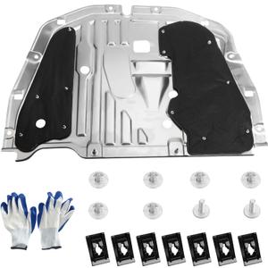TomGoo Engine Splash Shield Guard Compatible with Honda Civic 2016 2017 2018 2019 2020 2021, Engine Case Guard Under Car Shield Cover OEM 74110-TBA-A00 90674-TY2-A01 Engine Splash Guard