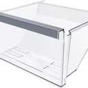 UPGRADED W11162446 Refrigerator Crisper Drawer Compatible with Whirlpool Fridge Drawer W11046495 Whirlpool Drawer Replacement Parts WRS325SDHZ, WRS321SDHZ, WRS315SDHM Refrigerator Drawer Bottom Shelf