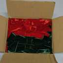 Aneco 6 Pack Christmas Door Ribbon and Bows, Large Christmas Velvet Cabinet Door Bows and Ribbons, Festive Velvet Bow with Hook-and-Loop Fastener for Cabinets Furniture Xmas Party Decor, Red and Green