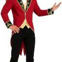 fun shack Ringmaster Costume for Men, Circus Ring Master Outfit, Carnival Costume for Themed Events and Parties Large