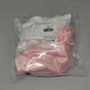 SiinvdaBZX 2 Pcs Satin Bassinet Sheets for Baby Girl, Silky Soft Bassinet Fitted Sheets for Hourglass, Oval & Rectangular Bassinet Mattress (Pink & White)