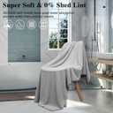 SEISSO Bath Towels, Extra Absorbent & Quick Drying Towels for Bathroom, Viscose Made from Bamboo Soft Bath Sheet (35 x 63inch), Premium Towel Multipurpose Use for Fitness, Spa, Yoga, Grey (2pack)