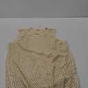 ANRABESS Womens Swimsuit Cover Up Sleeveless Knit 2025 Summer Outfits Swimwear Bathing Suit Coverup Crochet Beach Dress White Large