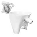 Flour Funnel for Kitchen Mixer,Anti-Splash and Easy to Use Plastic Powder Funnel for Pouring,Suitable for Kitchen Artisan Ksm150 4.5-5 Quart Tilt-Head Stand Mixer