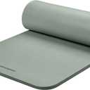 Retrospec Solana Yoga Mat 1" Thick With Nylon Carry Strap for Men & Women - Non Slip Exercise Mat for Home Yoga, Pilates, Stretching, Floor & Fitness Workouts (1 inch, Sage)