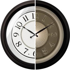 18" Galaxy Large Illuminated Atomic Analog Wall Clock
Battery Operated, Night Light Wall Clock with Smart Sensor, Accurate & Easy to Read for Living Room, Kitchen & Home Office
