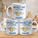 Pawfect House Christmas Mugs For New Dad, Christmas Birthday Gift For Men, Papa, First Time Dad Gifts, Our First Father's Day Togther Cheers, 11 Oz Funny Coffee Mug For New Daddy, Papa To Be Gift (MG-TV0587)