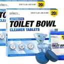 Automatic Toilet Bowl Cleaner Tablets  40 Tabs - Blue Gel Toilet Tank Cleaner, Hard Water Ring Remover, Septic-Safe Heavy-Duty Stain & Smell Eliminator, Toilet Cleaning & Deodorizer (1 Count (Pack of 40))