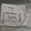 TidyFriend Liquid Laundry Detergent Holder Stand with Drip Tray & Rubber-Grip Feet, Stand for Laundry Room Organization and Storage, Fabric Softener Dispenser with Cup Holder for Easy Pouring (White)