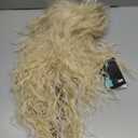 Blonde Long Curly 80s 70s Rocker Punk Wigs for Women with Bangs Mullet Wavy Wig Cosplay Halloween Disco Party wig