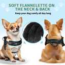 SlowTon No Pull Small Dog Harness and Leash Set, Puppy Soft Vest Harness Neck & Chest Adjustable, Reflective Lightweight Harness & Anti-Twist Pet Lead Combo for Small Medium Dogs (Black, S)