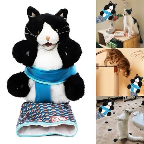 Cat Wrestling Glove Toy - Padded Interactive Play Glove for Cats, Durable Bite Resistant Hand Toy for Feline Fun, Gift for Cat Parents