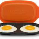 MACONEE Microwave Egg Fryer | Cooker & Poacher for Breakfast Sandwiches | Maker for 2 Eggs | Dishwasher-Safe & BPA-free