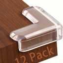 2 x Baby Corner Protector Corner Protector Baby Furniture Corner Protection Transparent Cover Sharp Furniture and Table Top Edges with Adhesive 12 Pack(L-Shaped)