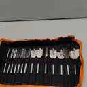 14-Piece Spade Drill Bit Sets with 6 Extension, Paddle Flat Bit for Hole Cutter Woodworking, 1/4" to 1-1/2", Quick Change 1/4 inch Hex Shank, Nylon Storage Pouch Included