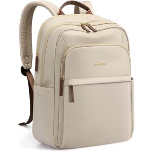 Travel Backpack for Women Personal Carry On Bag Business Weekender Hiking Multilayer Laptop Bag,16 Inch,Apricot