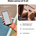 Fitbit Charge 6 Fitness Tracker with Google apps, Heart Rate on Exercise Equipment, 6-Months Premium Membership Included, GPS, Health Tools and More, Porcelain/Silver, One Size (S & L Bands Included)