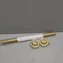 AIZESI Small Tension Rod 18 To 27 Inch1 - Inch Diameter Gold Tension Curtain Rod Small Tension Rod No Drilling, Anti - Slip, Anti - Rust Short Tension Rod