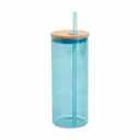Multi-function Glass Cup with Lid Transparent Juice Tumbler with Straw for Cold Beverages for Home Cafes and Parties