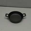 Ziliny Mini Cast Iron Skillets 5 x 5 x 1.3 Inch Cast Iron Pan Small Ramekin Set Black Casserole Dish Cookware Oven Safe Mini Skillets for Kitchen Indoor Outdoor Picnic (1 Pack)