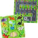 2 in 1 Magnetic Color and Number Maze, Montessori Educational Wooden Puzzle Toy for Kids Ages 3-13, Double-Sided Alphabet Counting Game Board for Fine Motor Skills, Preschool Learning Gift