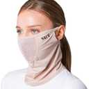 SUIGOLF KOREA (Type V) UV Sun Protection Balaclava Half Face Mask - For Golf, Hiking, Running, Cycling & Outdoor Sports (V-8 Beige)