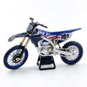 Scale Diecast Dirt Bike Motorcycle Model No. 101 Motocross Motorbike with Realistic Details, Alloy Body, Display Gift for Enthusiasts