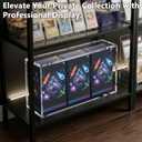 1PCS Clear Acrylic Case for 3 MTG Commander Decks, TCG Display Storage Box