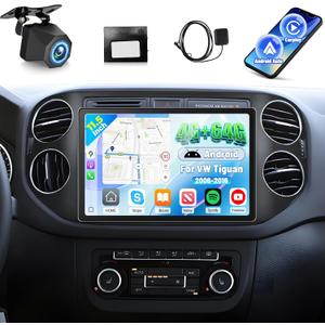 [4+64G] 11.5 inch Large Touch Screen for VW Tiguan 2006-2016: NHOPEEW 2000 * 1200P IPS Incell Touchscreen Tiguan Android Stereo - Carplay, Android Auto, 5G/WiFi, GPS, Custom Homepage + Backup Camera